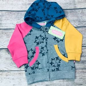 NWT Sophie & Sam 12m floral hoodie